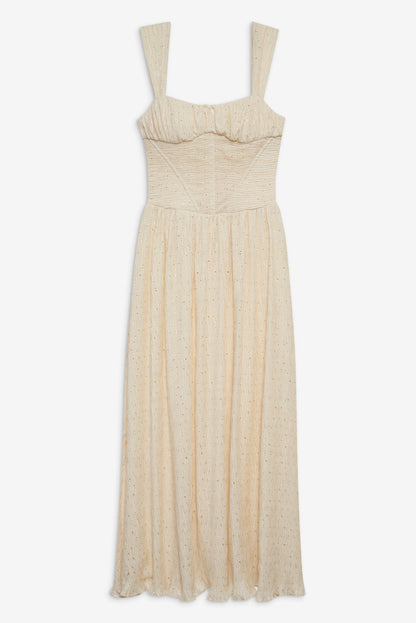 For Love and Lemons Erika Bustier Maxi Dress - Natural