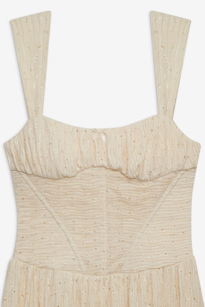 For Love and Lemons Erika Bustier Maxi Dress - Natural