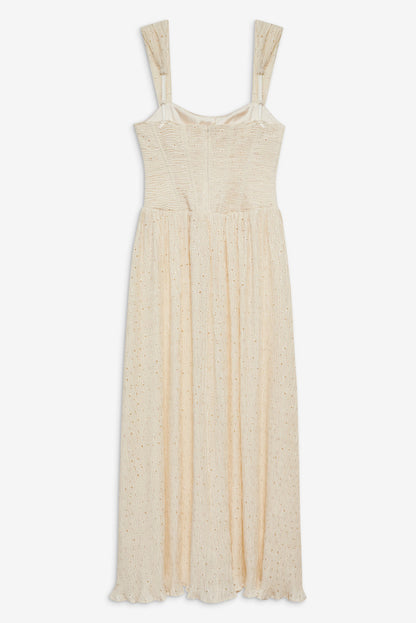 For Love and Lemons Erika Bustier Maxi Dress - Natural