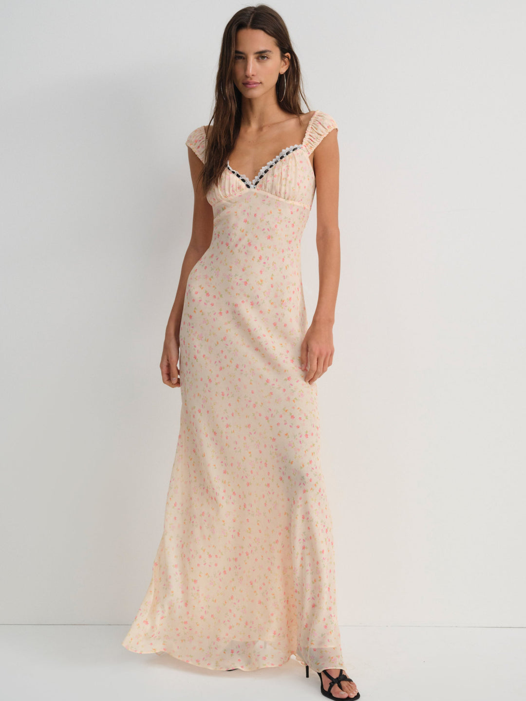 For Love and Lemons Emmaline Maxi Dress - Peach