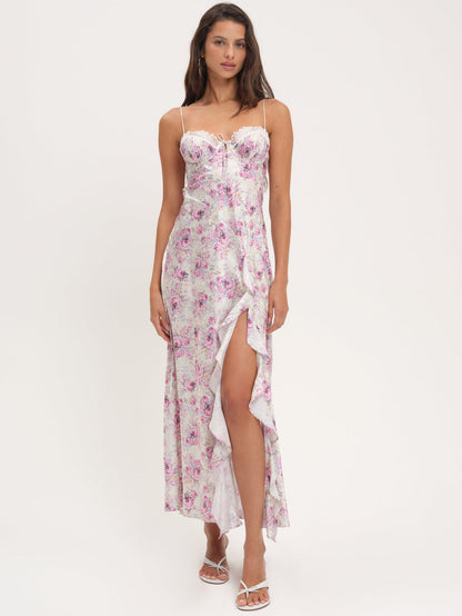 For Love and Lemons Chantelle Maxi Dress - White