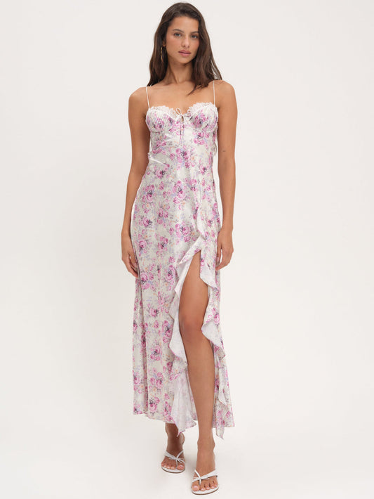 For Love and Lemons Chantelle Maxi Dress - White