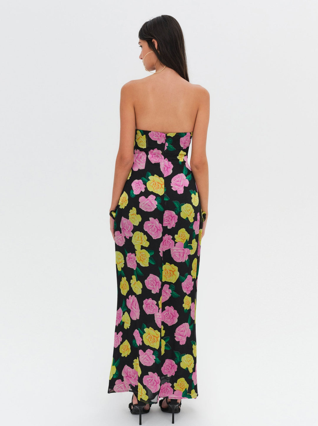 For Love and Lemons Madison Strapless Maxi Dress - Black