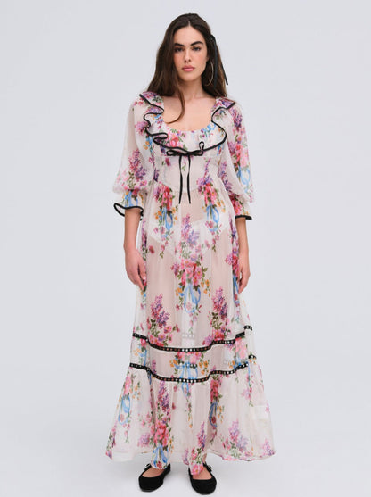 For Love and Lemons Severine Maxi Dress - Multi