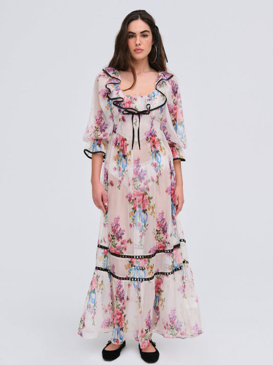 For Love and Lemons Severine Maxi Dress - Multi